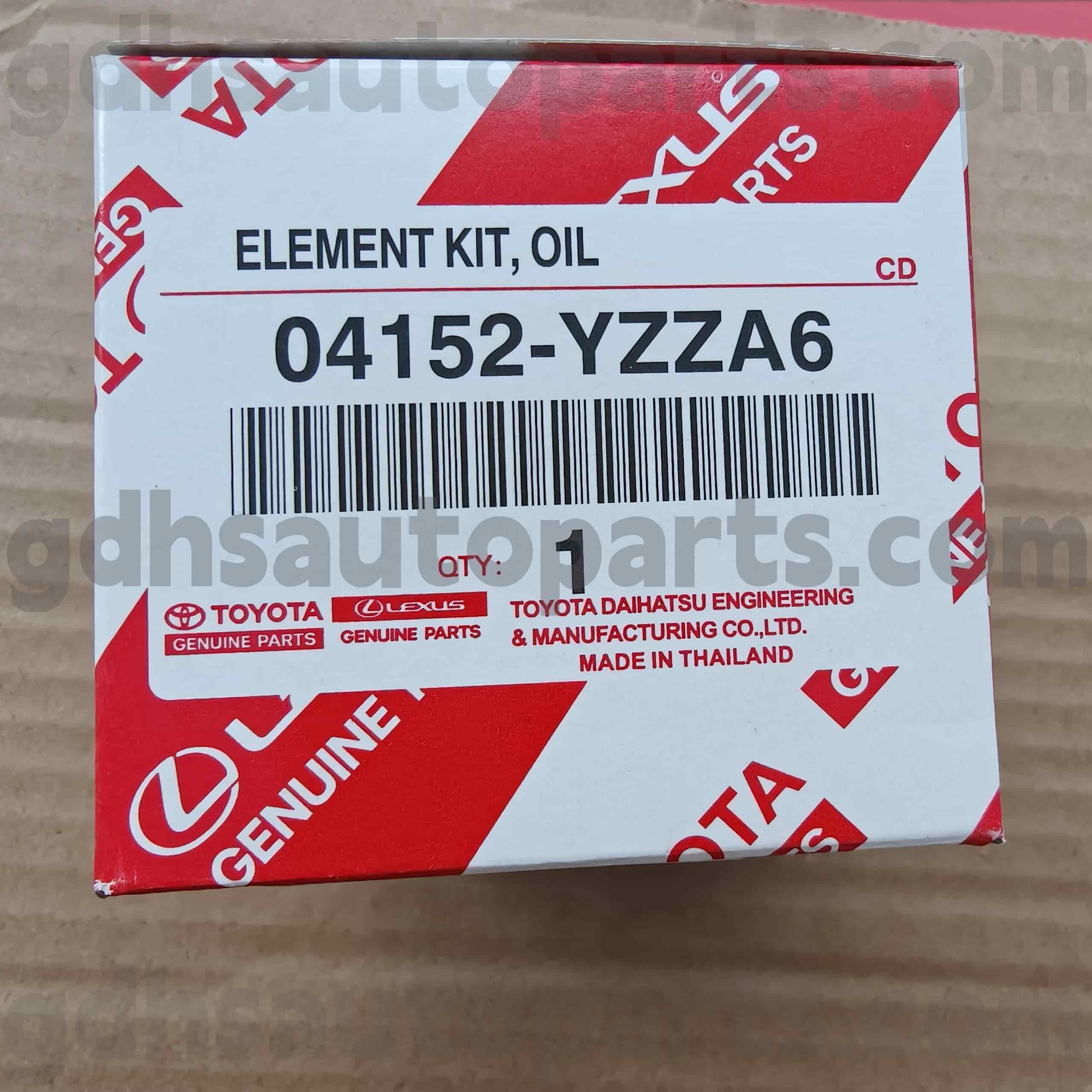 04152-YZZA6 TOYOTA TOYOTA PARTS FALLINE FILTER FILT برای شاسی شماره. ZRE18# ZGR2# Z
