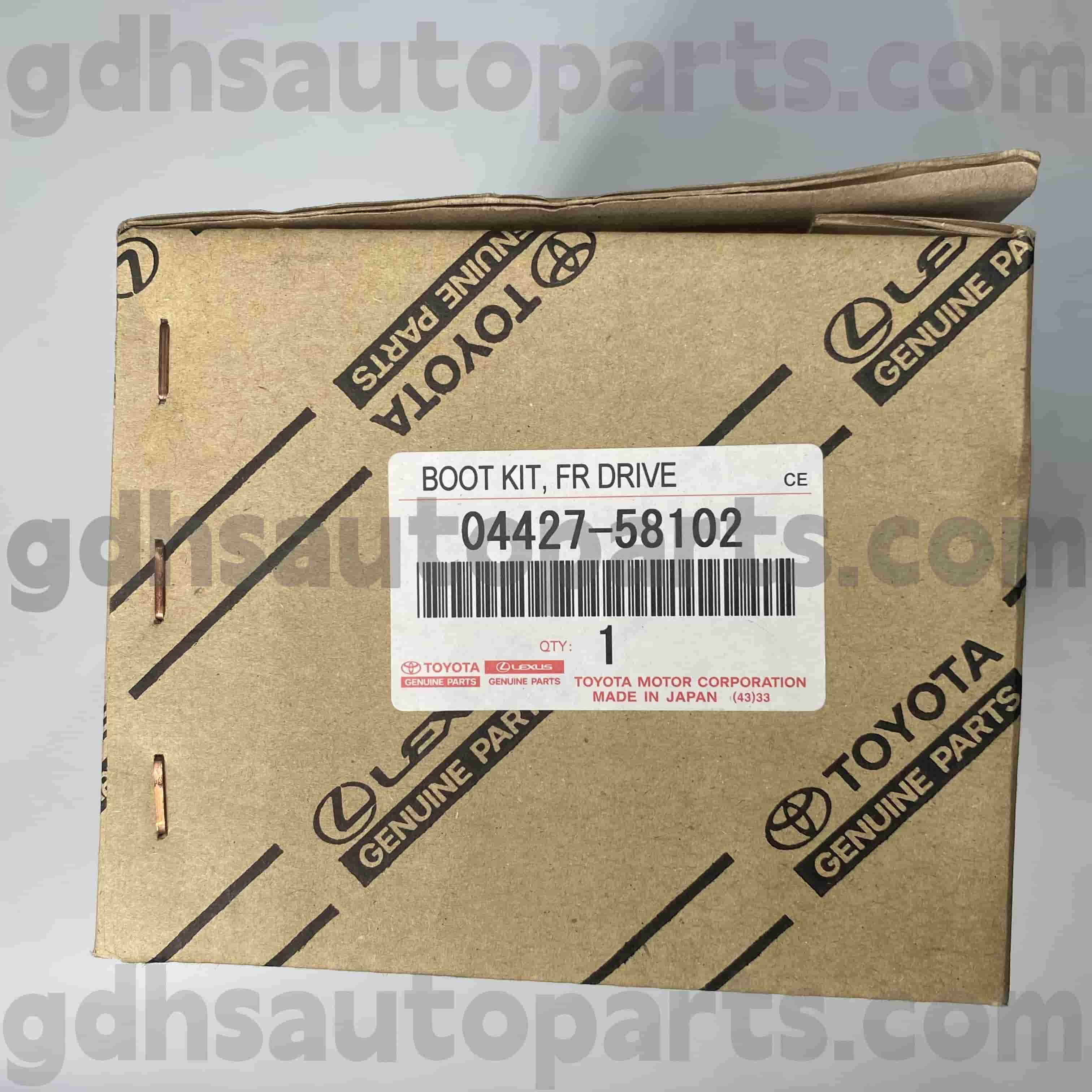 04427-58102 تویوتا قطعات اصلی Boot CV BOOT CV Side For Alphard NO. ayh30