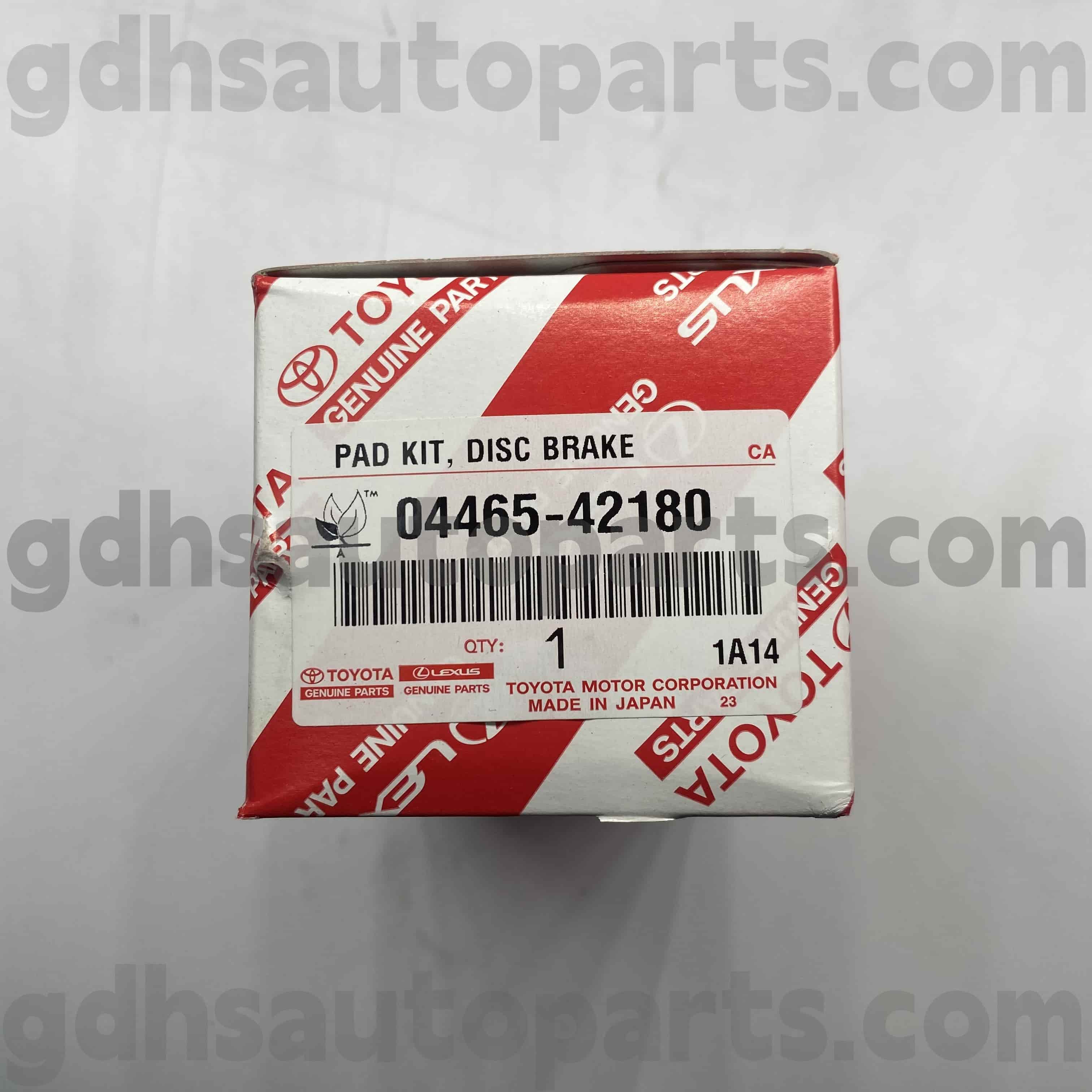 04465-42180 تویوتا قطعات اصلی لنت های ترمز جلو برای Harrier/Hybrid ، Mirai Chassis no. ACA3# ZGR2# به عنوان