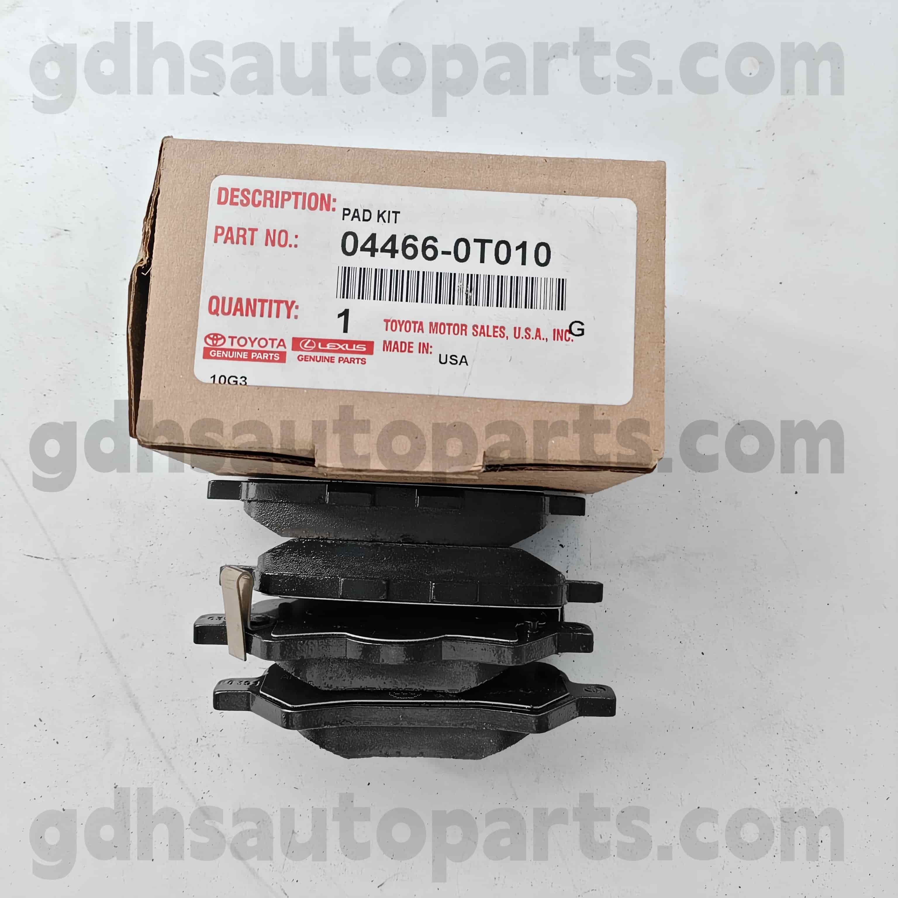 04466-0T010 تویوتا قطعات اصلی لنت ترمز عقب برای شاسی ونزا شماره. AGV1#
