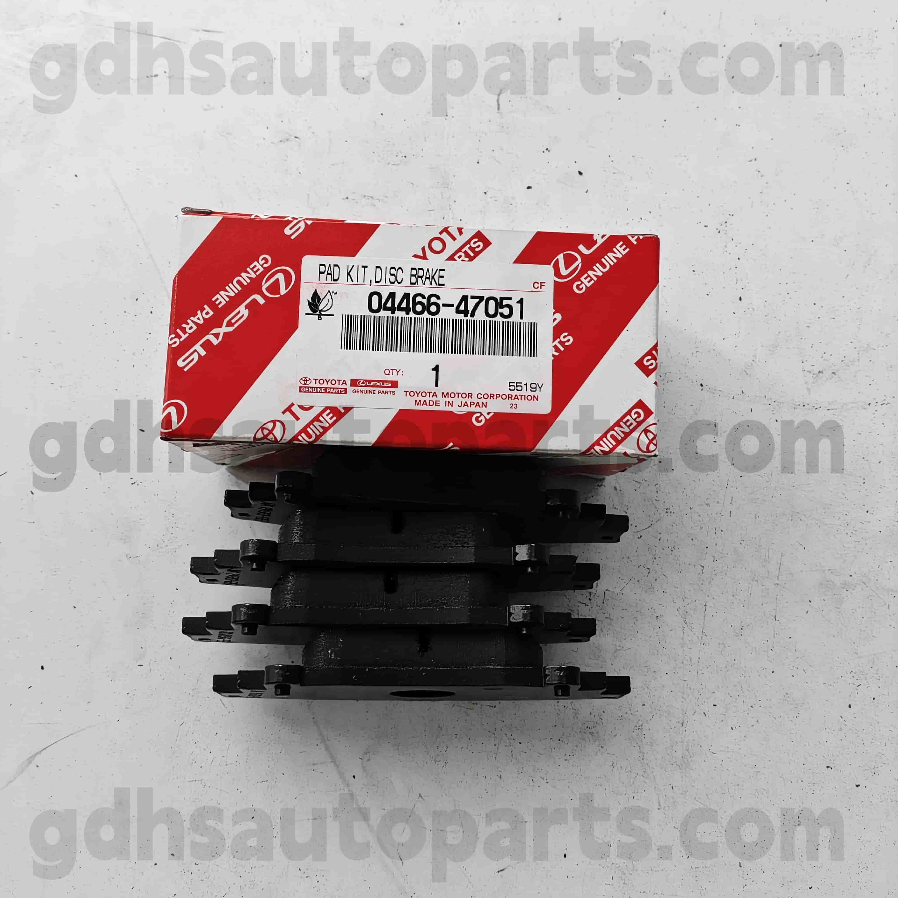 04466-60140 تویوتا قطعات اصلی لنت ترمز عقب برای Land Cruiser Prado 、 Fortuner 、 Hilux Chassis no. GRJ150