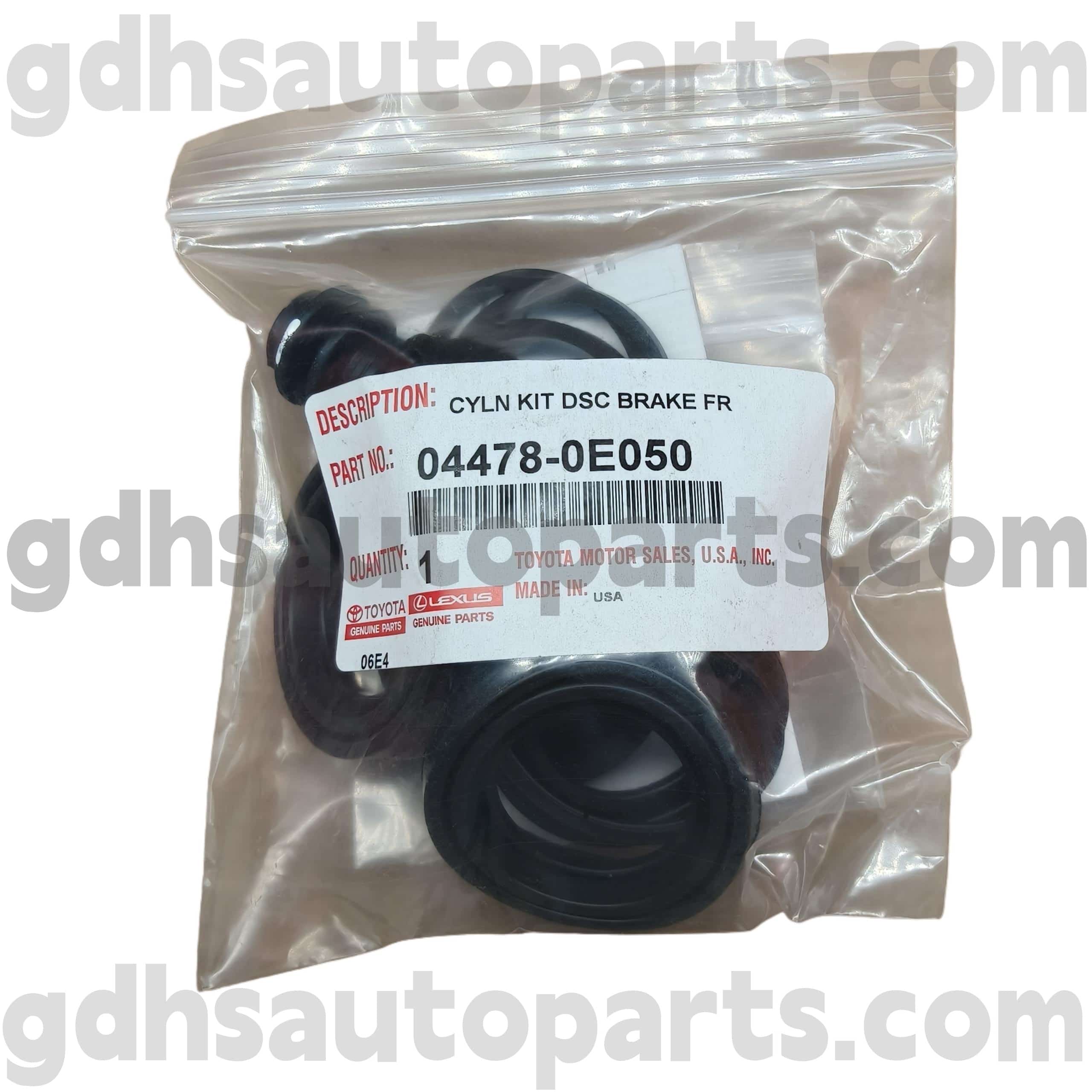 04478-0E050 Toyota قطعات اصلی کیت ترمز ترمز جلو برای Sienna ، Highlander (NAP) شاسی شماره. ASU50 ، GSU5#