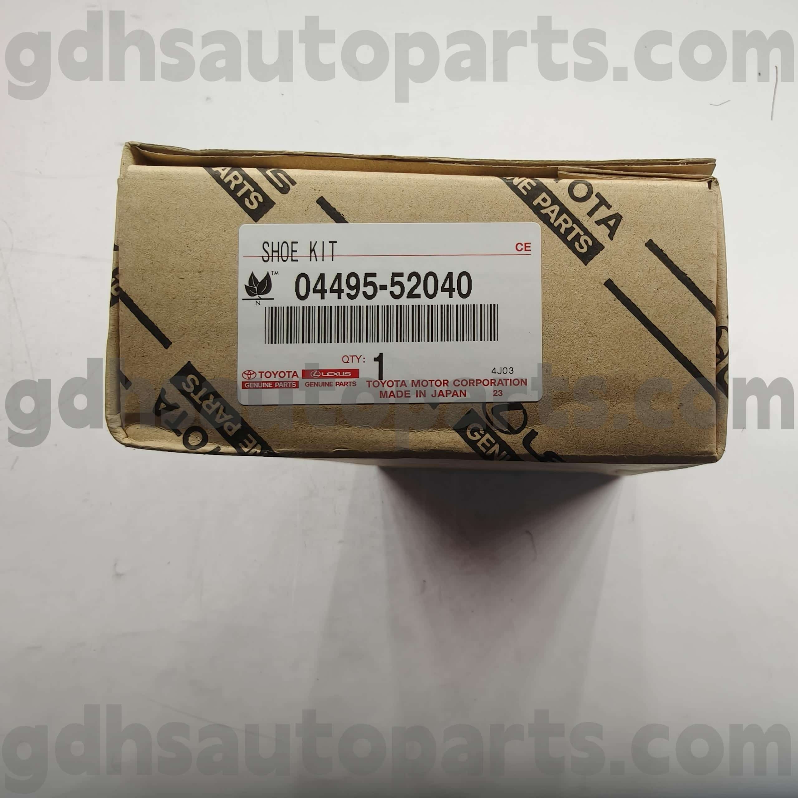 04495-52040 تویوتا قطعات اصلی لنت ترمز برای Celica ، Toyota XA ، Platz Chassis no. AXP4# ZZE12#