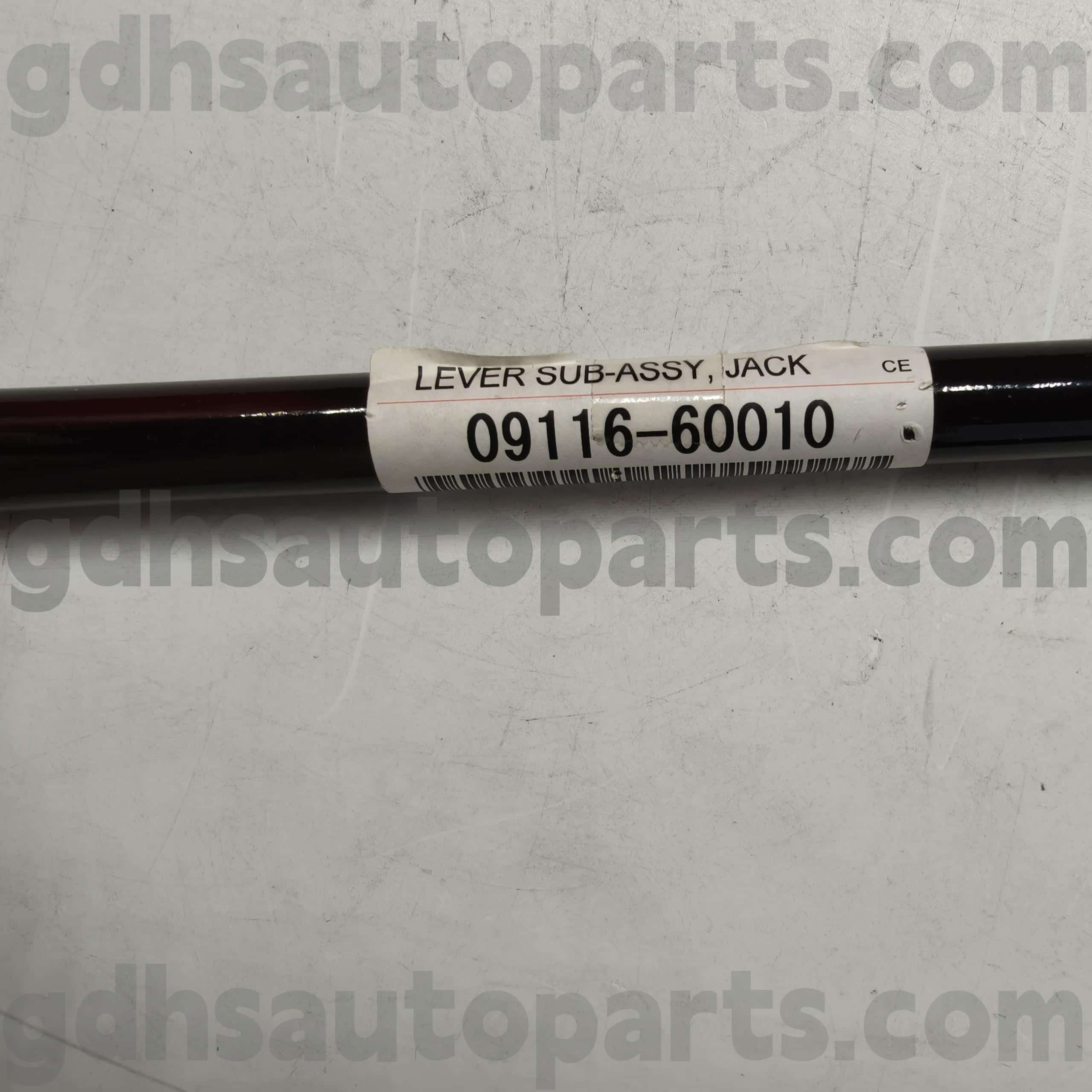09116-60010 تویوتا قطعات اصلی جک برای Mega Cruiser ، Previa ، Granvia Chassis no. FZJ80