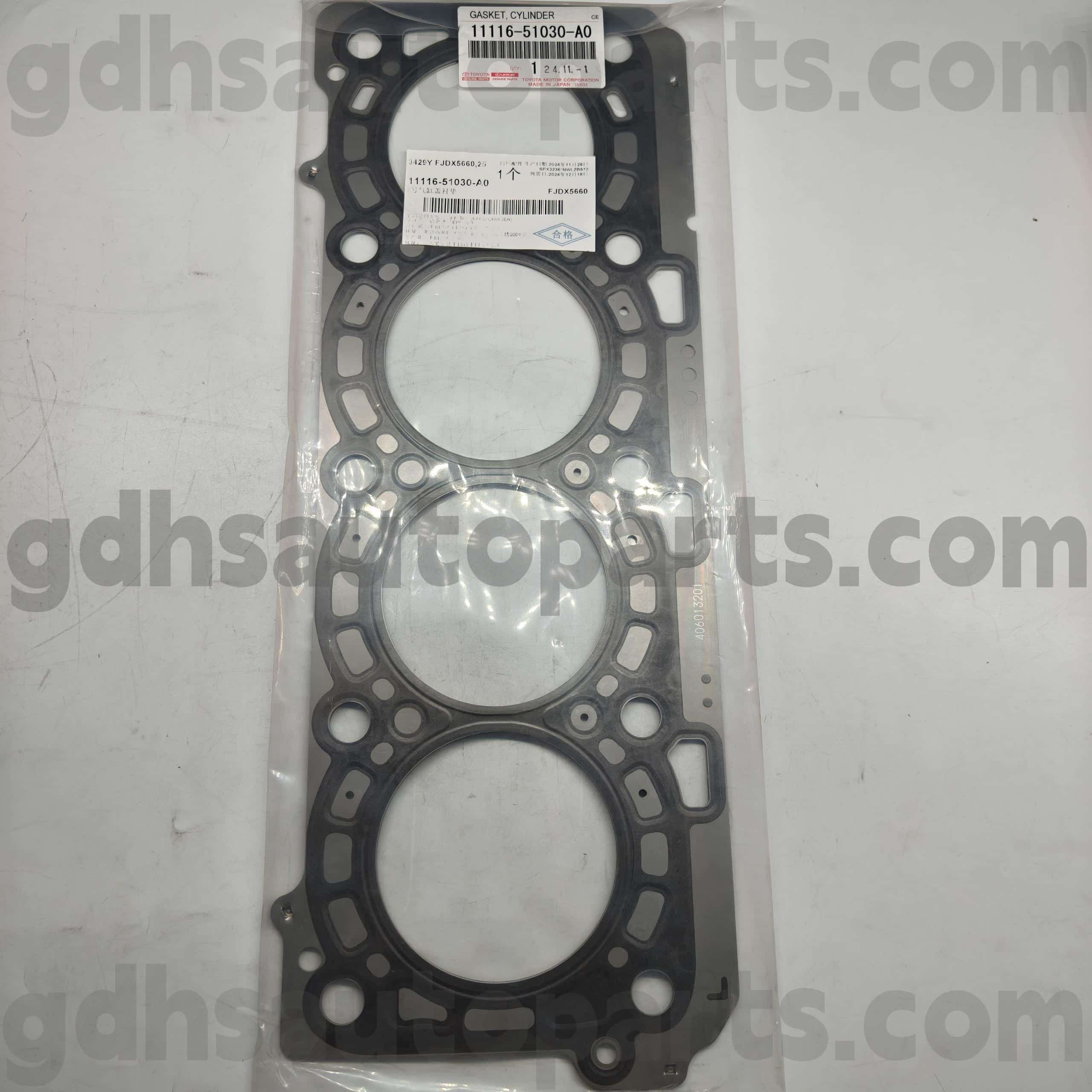 11116-51030-A0 Toyota قطعات اصلی استوانه سمت چپ حلقه لاستیکی برای Land Cruiser ، LX450D/570
