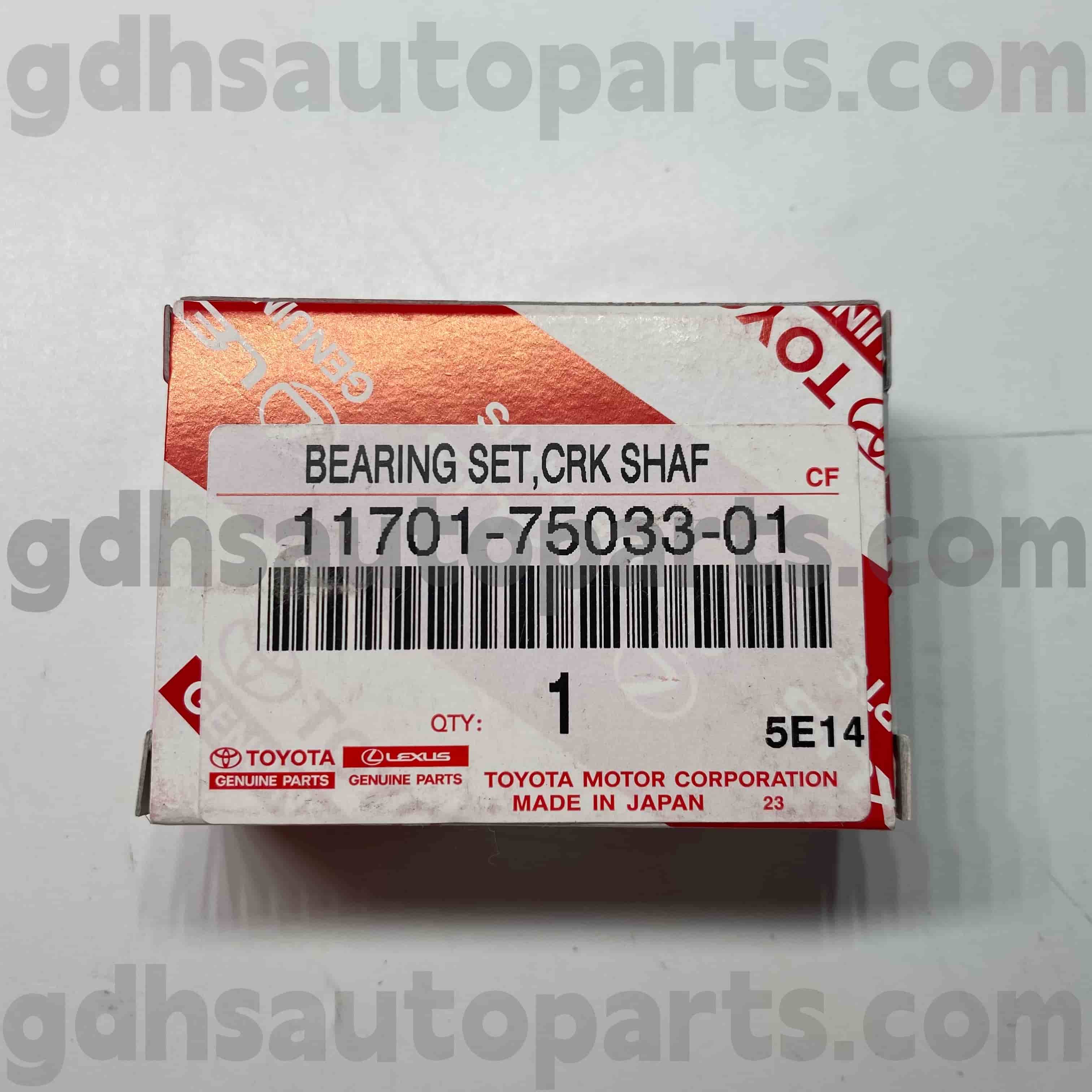 11701-75033-01 قطعات اصلی تویوتا بلبرینگ میل لنگ برای COASTER، LAND CRUISER PRADO، TACOMA Chassis NO.TRJ152