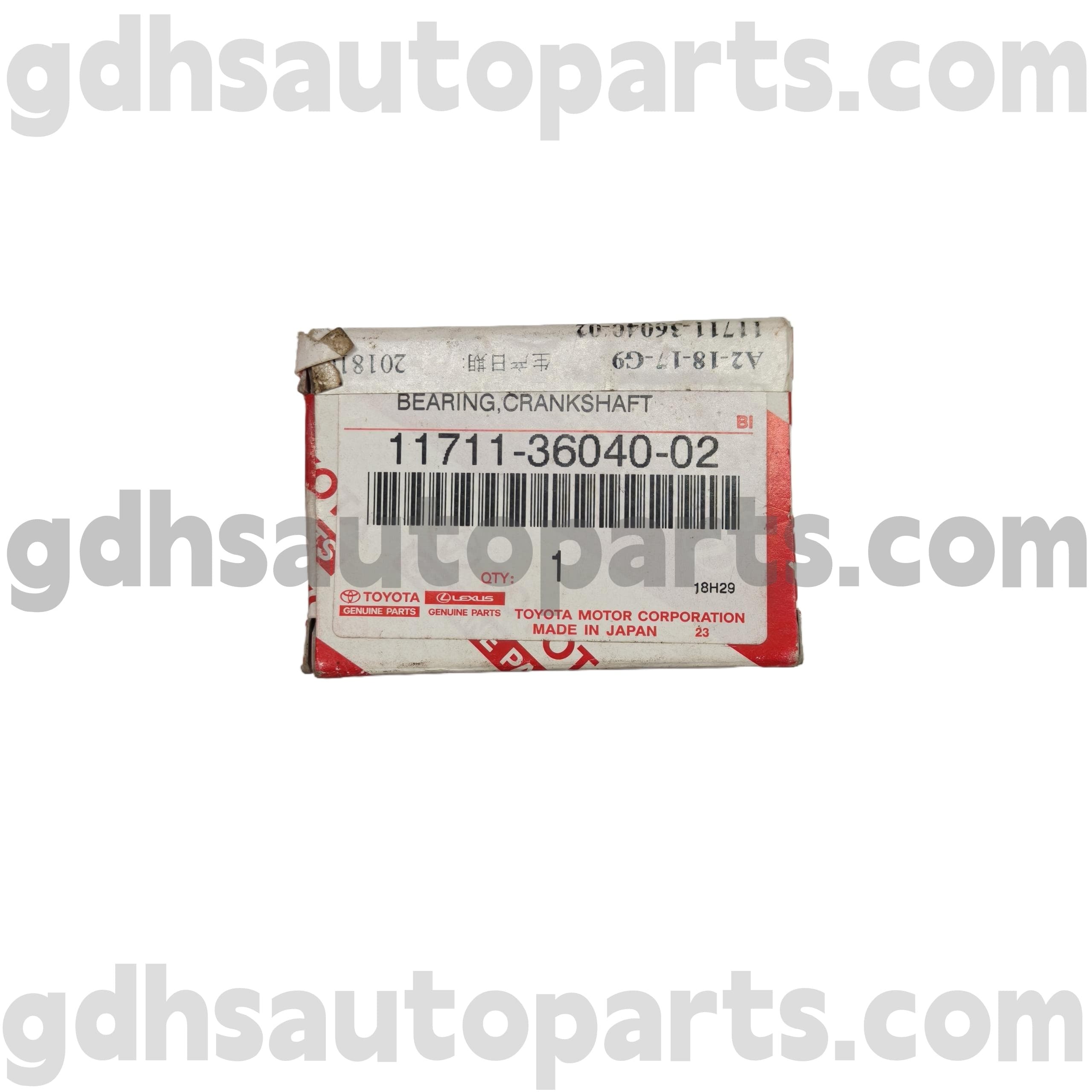 11711-36040-02 قطعات اصلی تویوتا بلبرینگ میل لنگ برای VENZA، SIENNA، شاسی CAMRY NO.AYH30