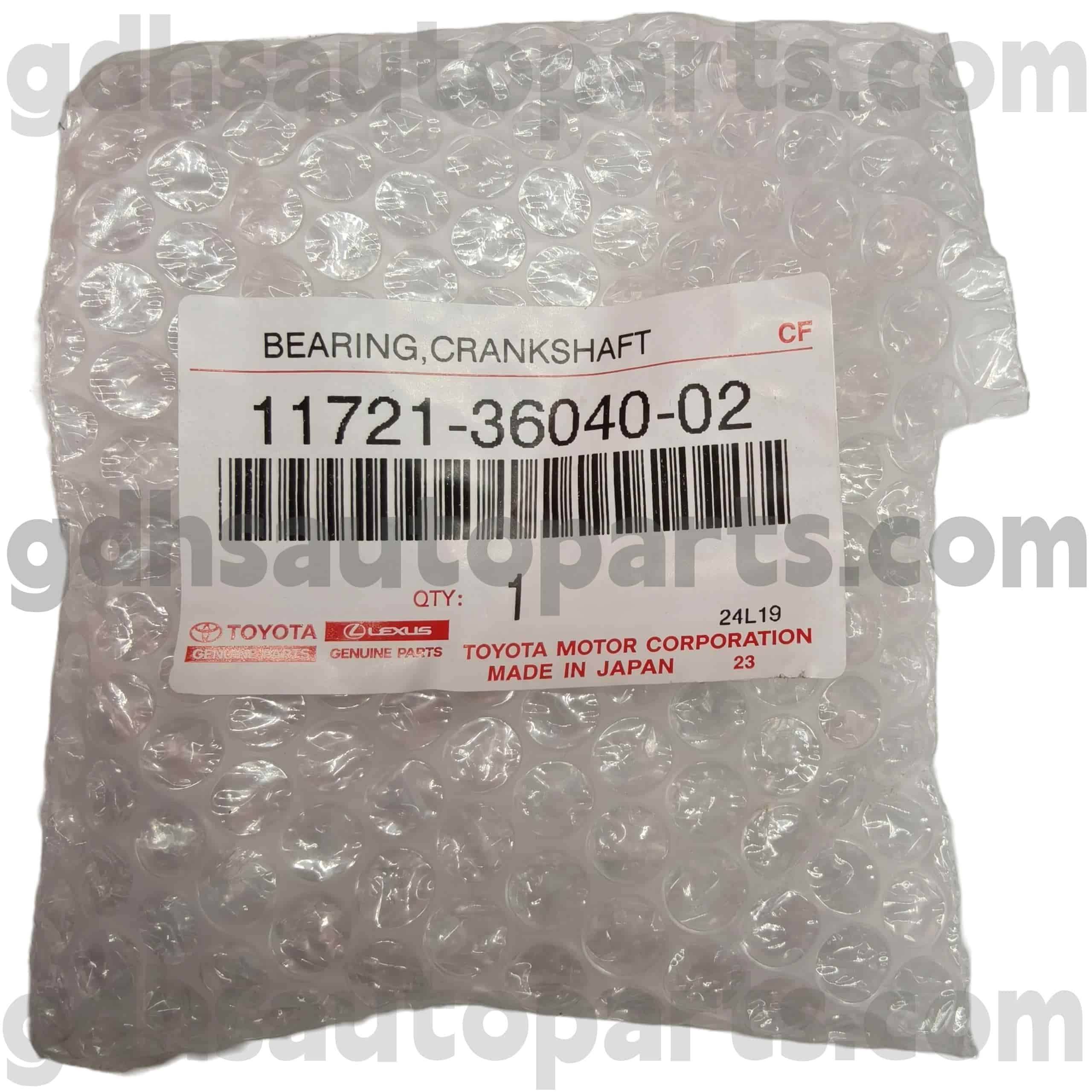 11721-36040-02 قطعات اصلی تویوتا بلبرینگ میل لنگ برای HARRIER/HYBRID، HIGHLANDER، CAMRY Chassis NO.AYH30