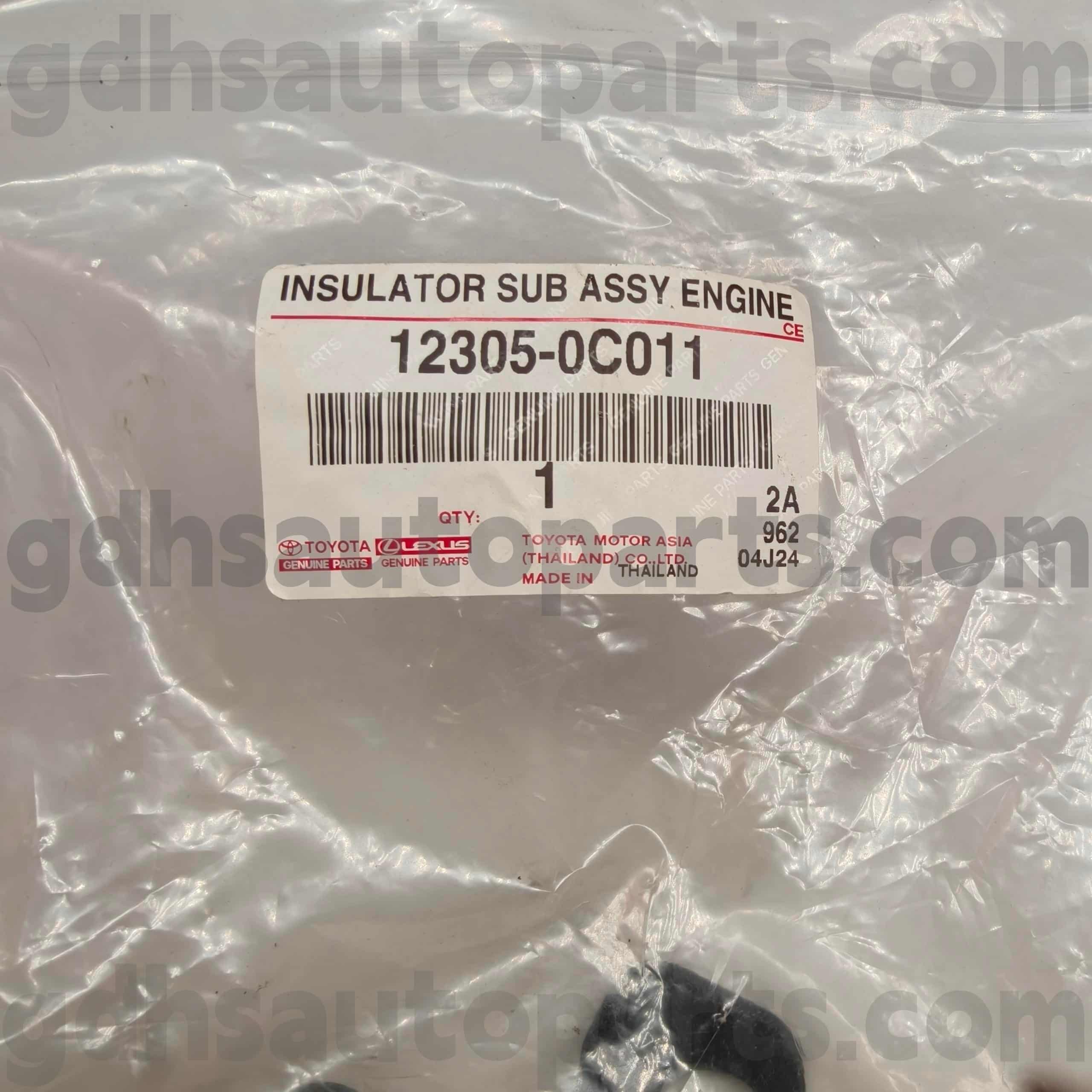 12305-0C011 قطعات اصلی تویوتا پایه موتور سمت راست برای HILUX، شاسی FORTUNER NO.TGN51