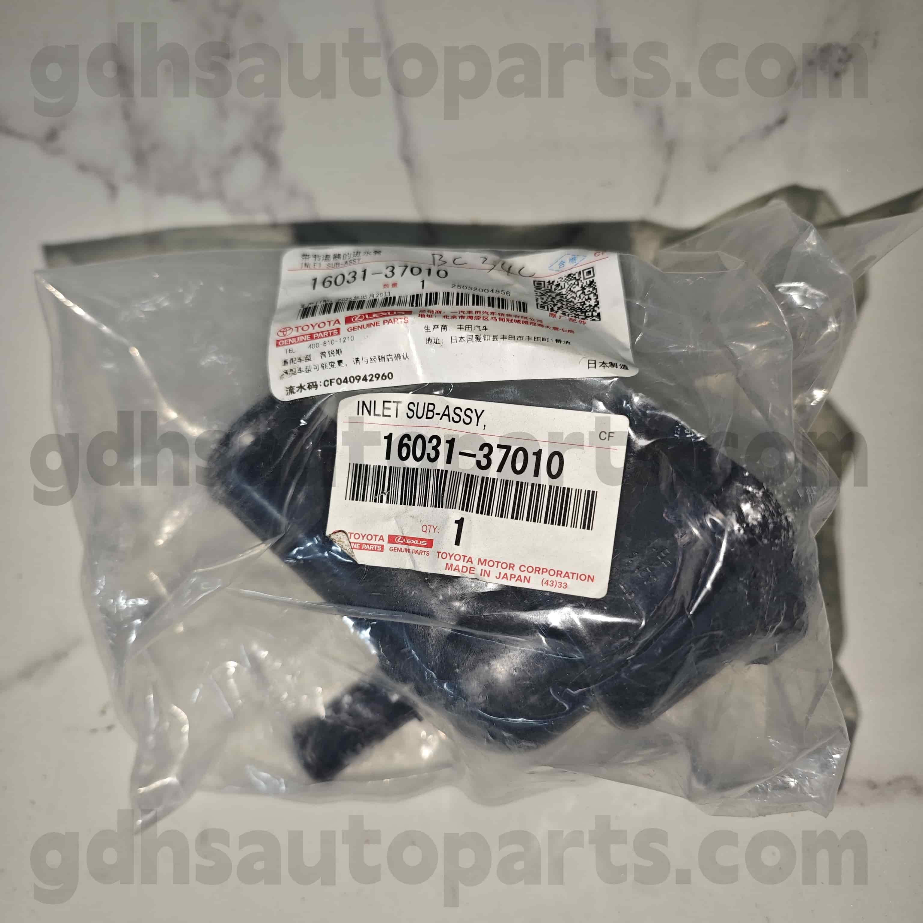 16031-37010 TOYOTA قطعات اصلی ترموستات برای PRIUS PHV 、 COROLLA CHASSIS NO. 2zrfxe..zvw50