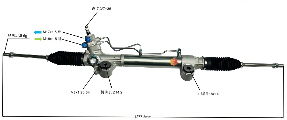 44200-0k721 دنده فرمان خودرو
