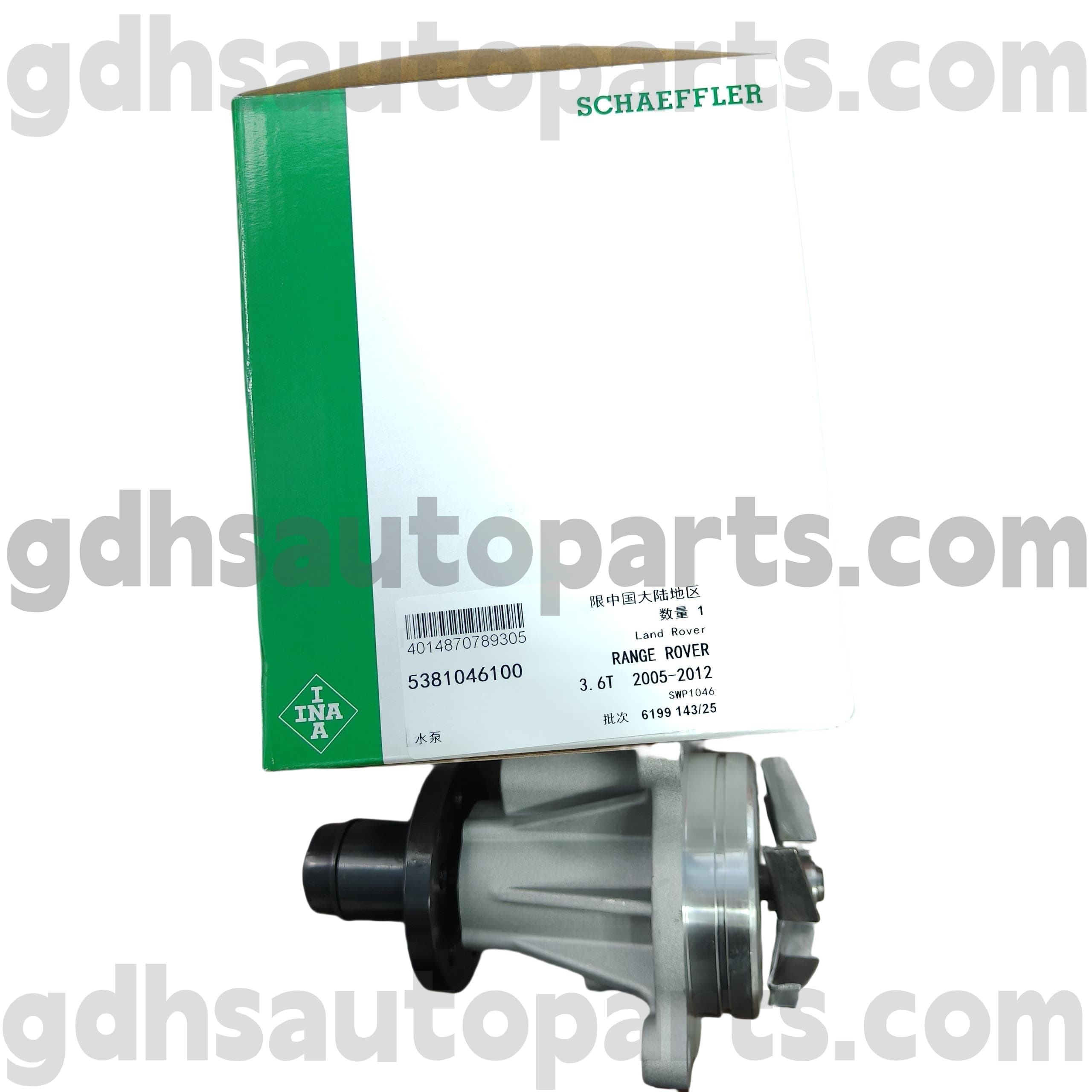 5381046100 Schaeffler INA پمپ آب برای Range Rover ، Range Rover Sport OE NO. LR008863