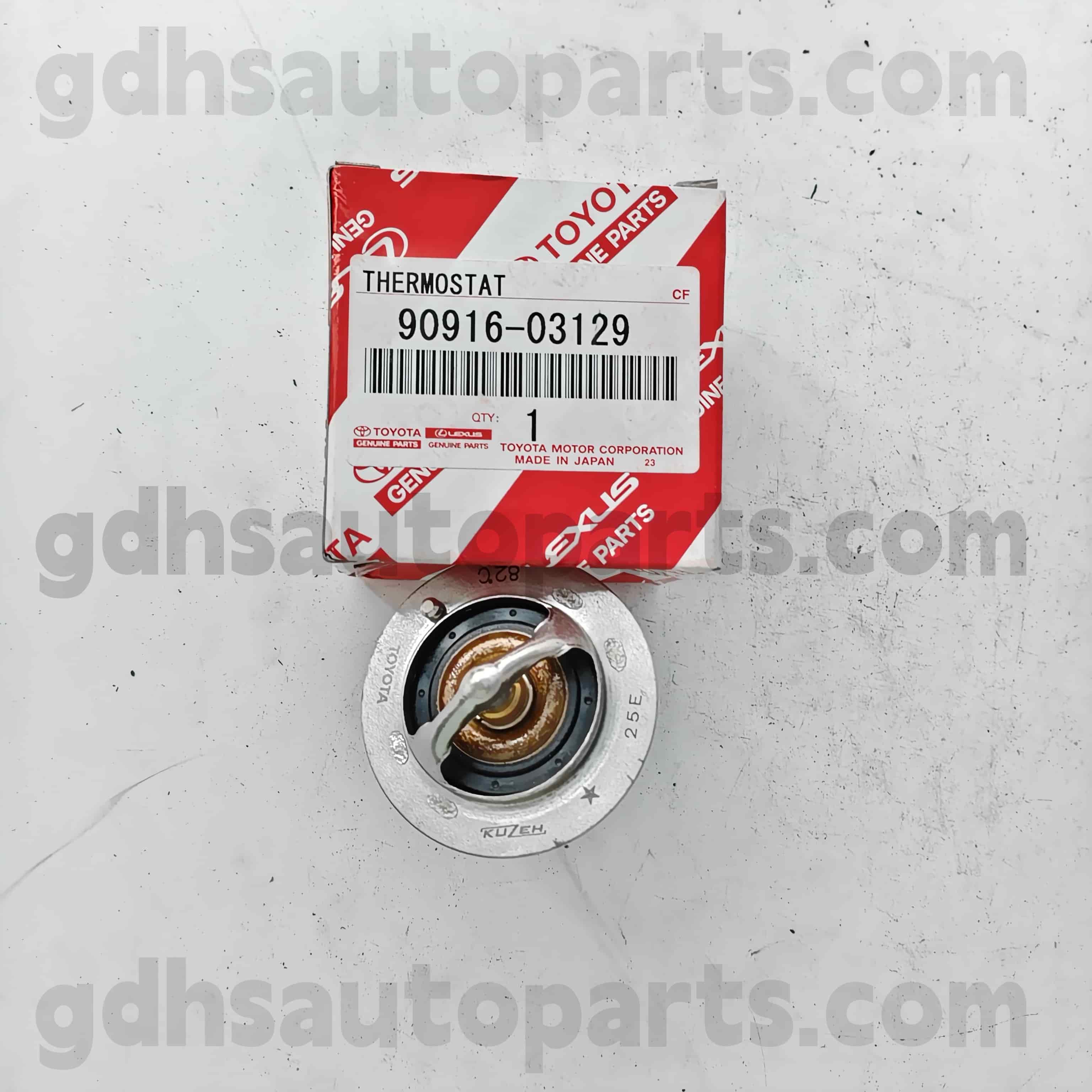 90916-03129 TOYOTA قطعات اصلی ترموستات برای Camry 、 Lexus ES2 ##/350/300H 、 Corolla SED 、 Hilux 、 RAV4 شاسی شماره. 2Azfe..ACU2#