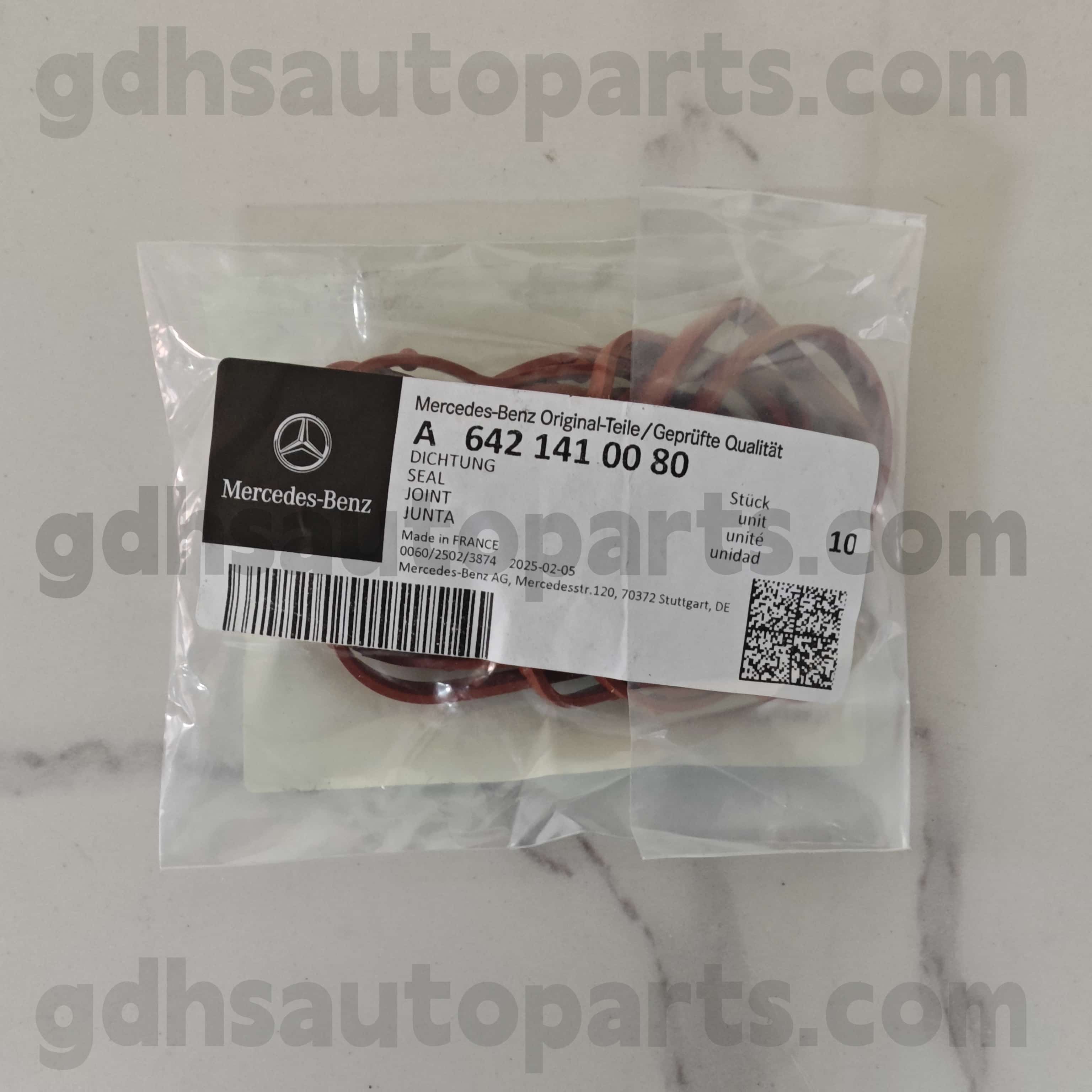A 642 14100 80 Mercedes-Benz Parts O-Ring برای 642855 OM642 ， 642890 OM642，642820 642，642868 OM642，642887 OM642