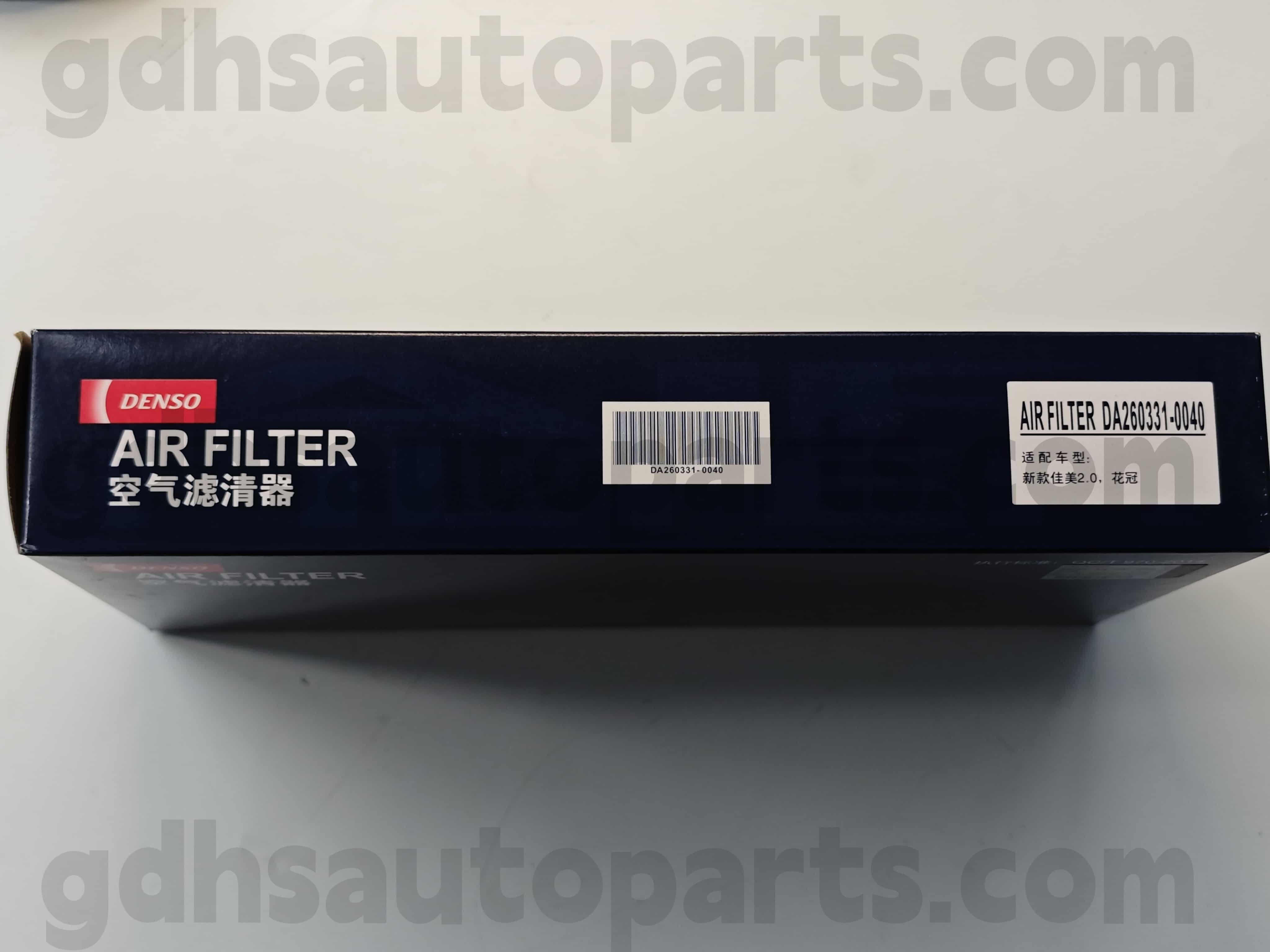 DA260331-0040 TOYOTA PARTS FALL FILTER FILM برای شاسی های کرولا شماره. 1ZZFE..ZZE122 OE NO. 17801-0D050